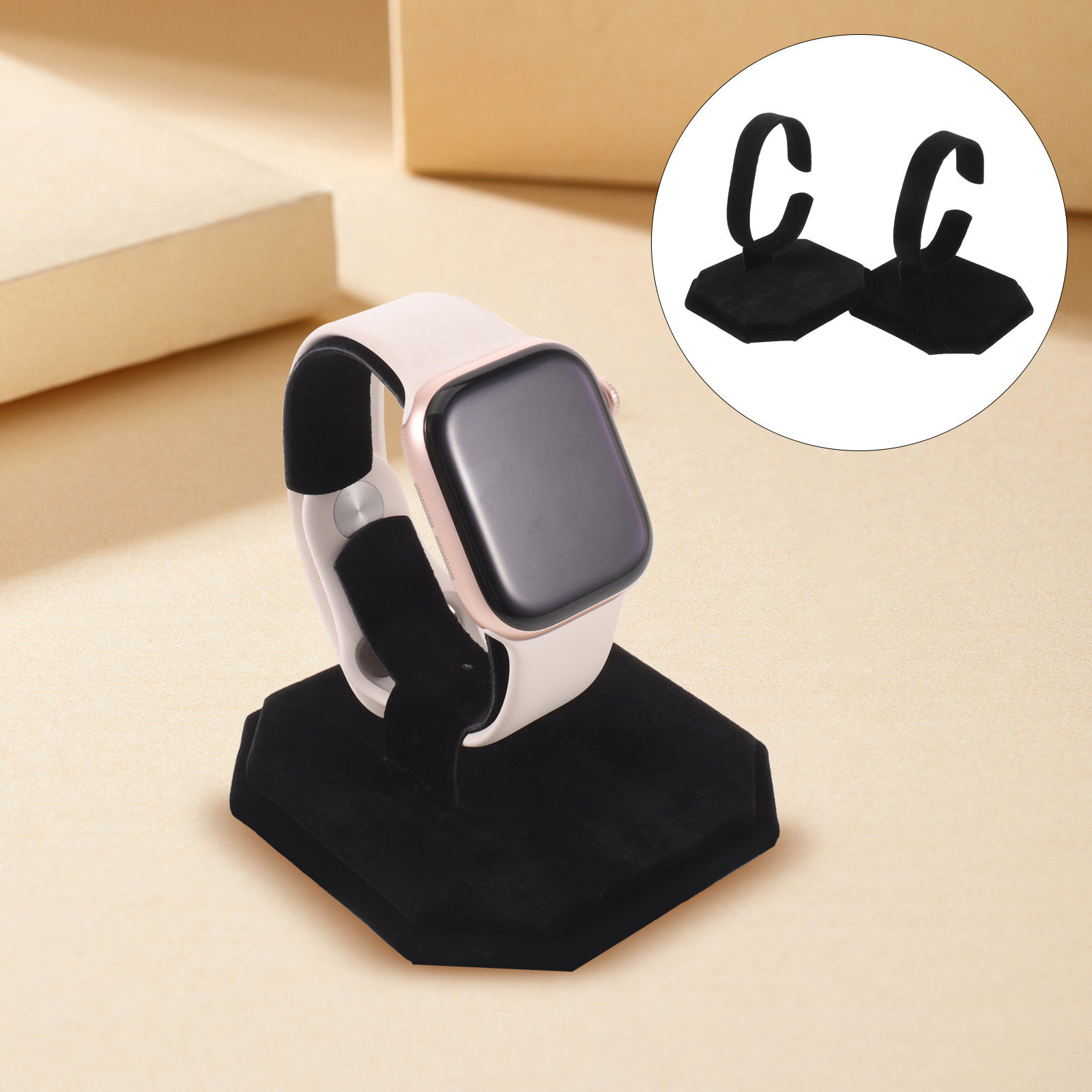 Jewelry Stores With Watches - 2Pcs Elegant C-Shaped Watch Display Stand