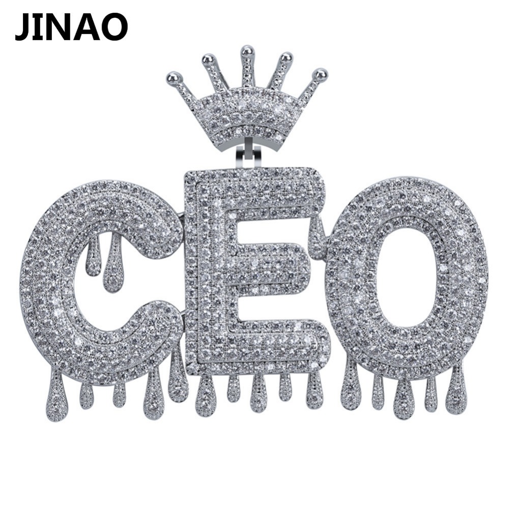 Tennis Bracelet Cubic - Custom Name Iced Out Crown Bubble