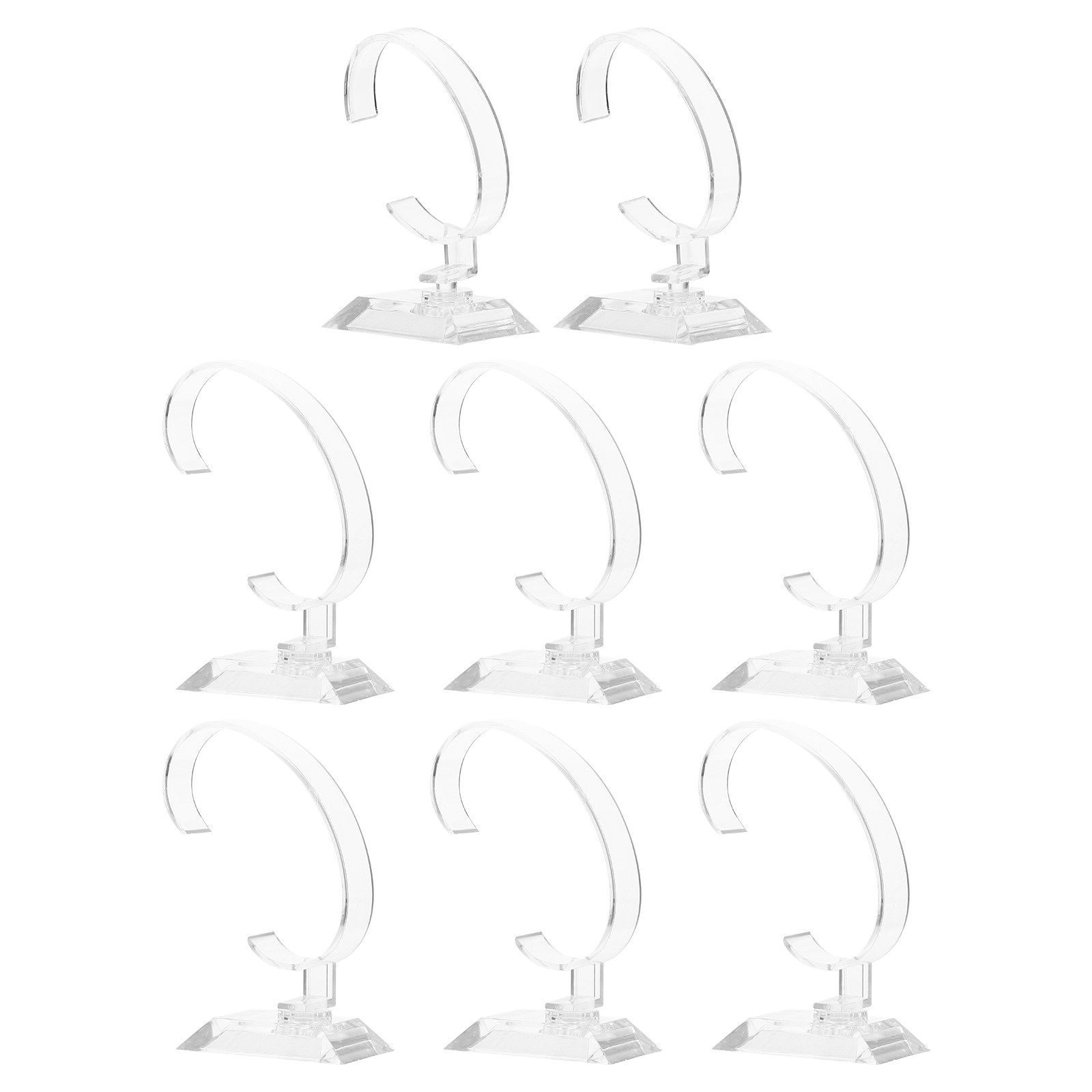 Jewelry And Watches Inc - 8Pcs Plastic Watch Holder C Shape