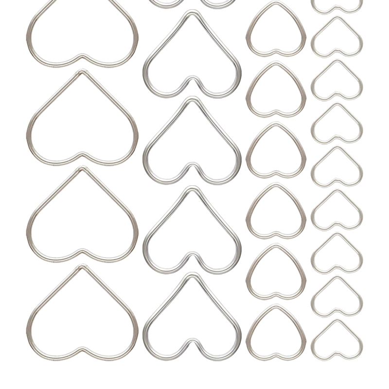 Sterling Silver Ring - 925 Sterling Silver Heart Jump Ring