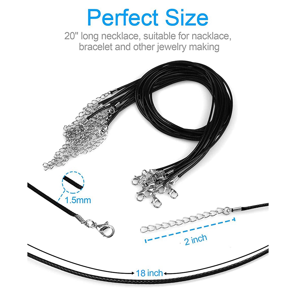 Jewelry & Watches Bench - ABQR 24PCS Cord Necklace, 20 in