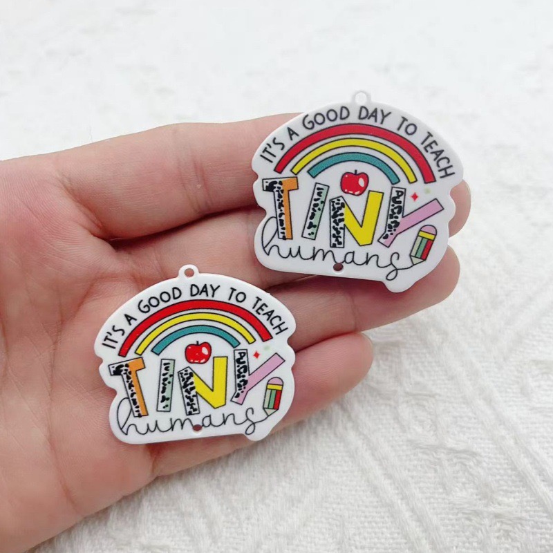 Jewelry & Watches Bench - 10pcs Teacher's Day Acrylic Double sided