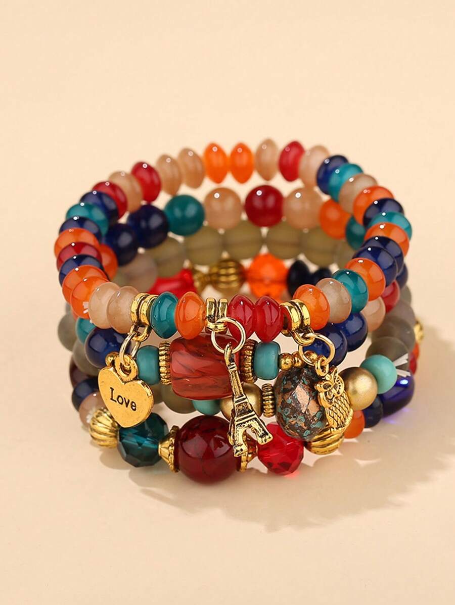 Jewelry & Watches Bench - 1 Set Of 4pcs Boho Style