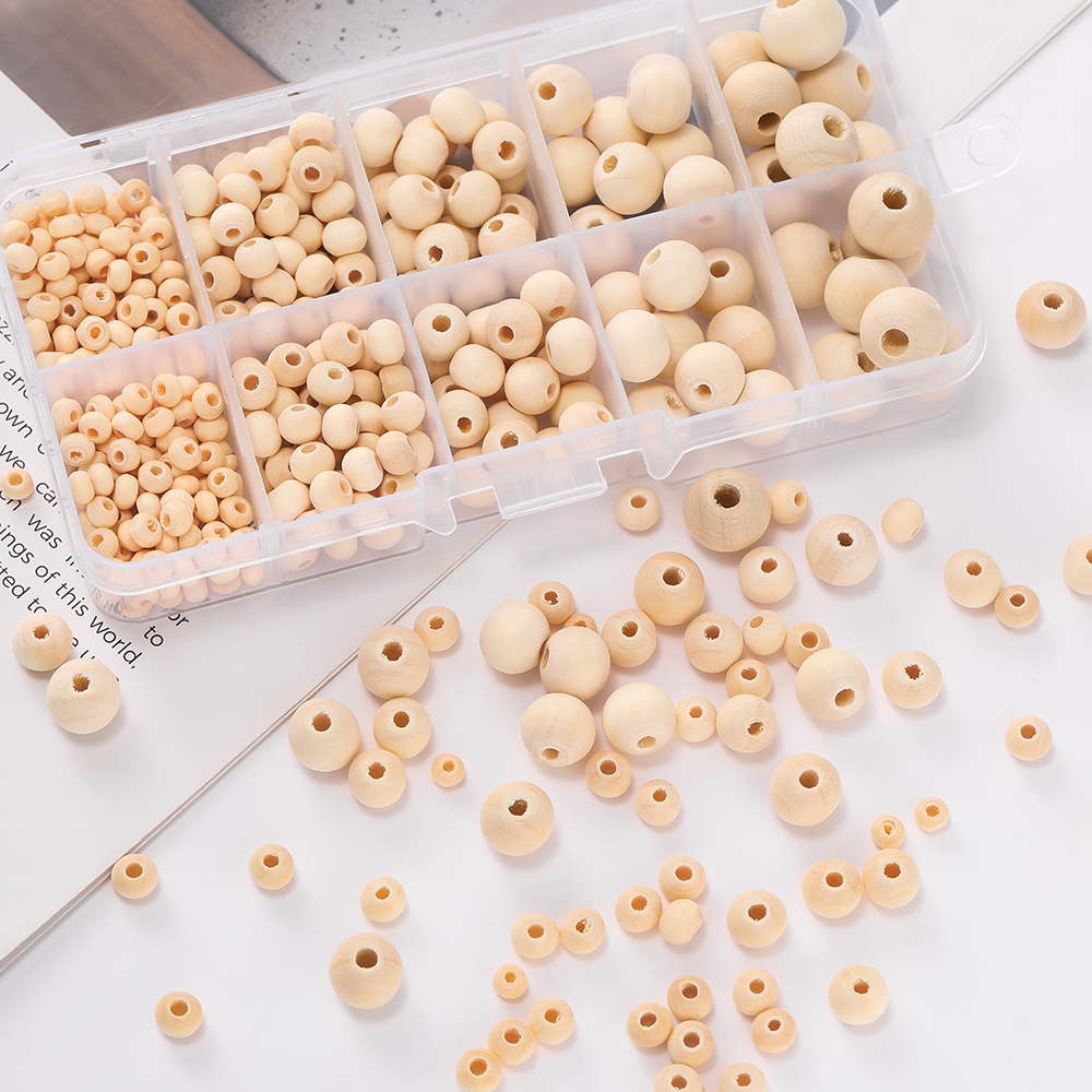 Fine Jewelry & Watches Photos - 372pcs/Lots 4-12mm Round Ball Wooden Beads