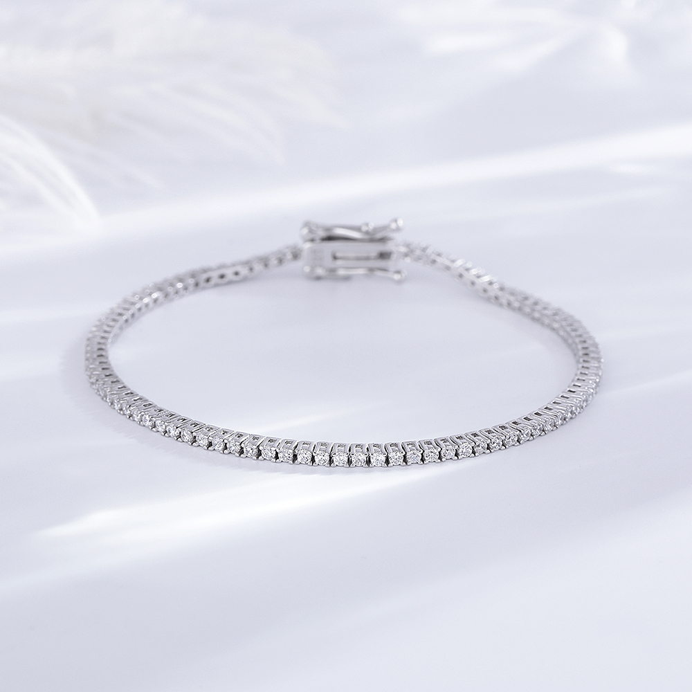 YLMyself 925 Sterling Silver T - Tennis Bracelet Cubic ulasan dan harga