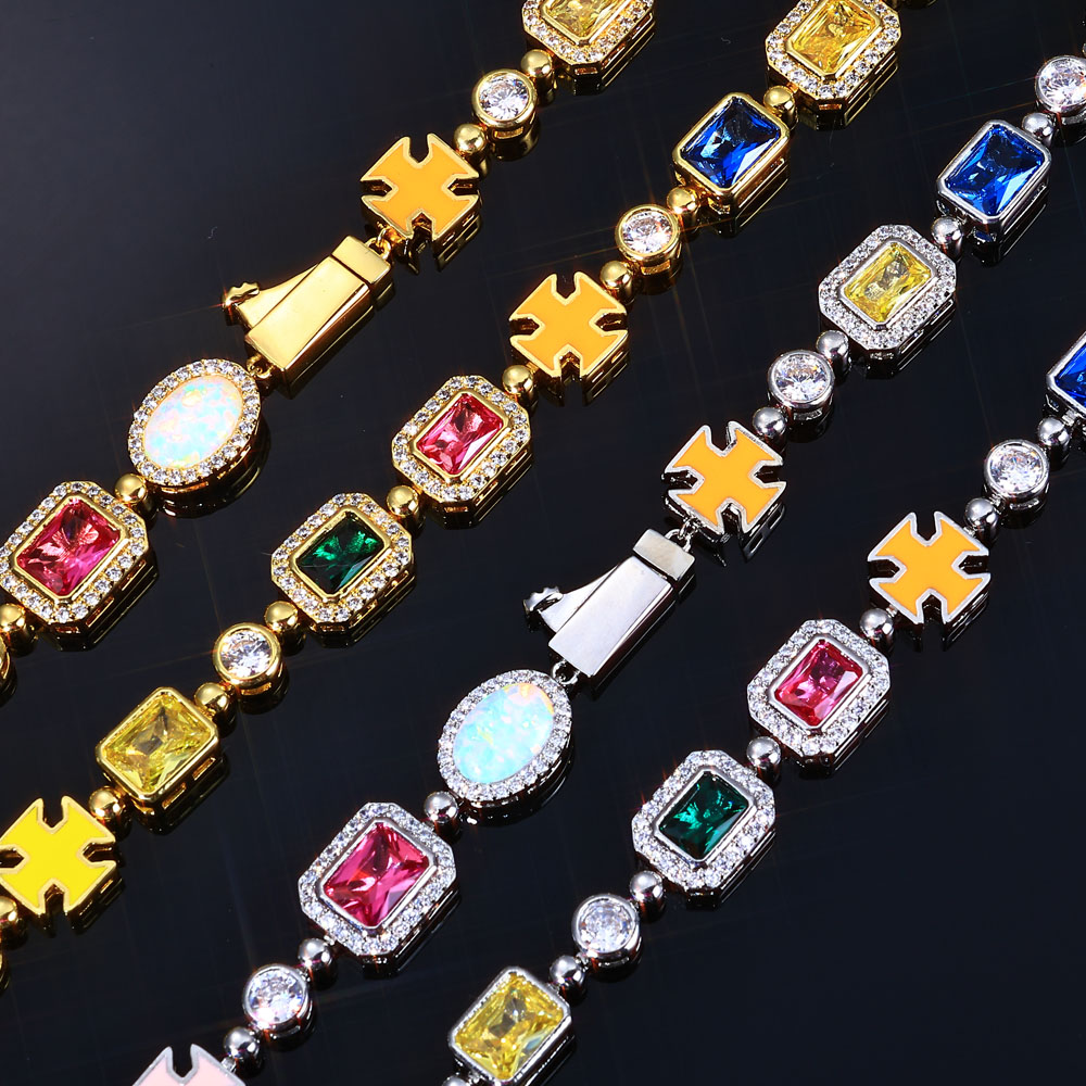 NY 10mm Colorful Gemstone Tenn - Tennis Bracelet Cubic ulasan dan harga