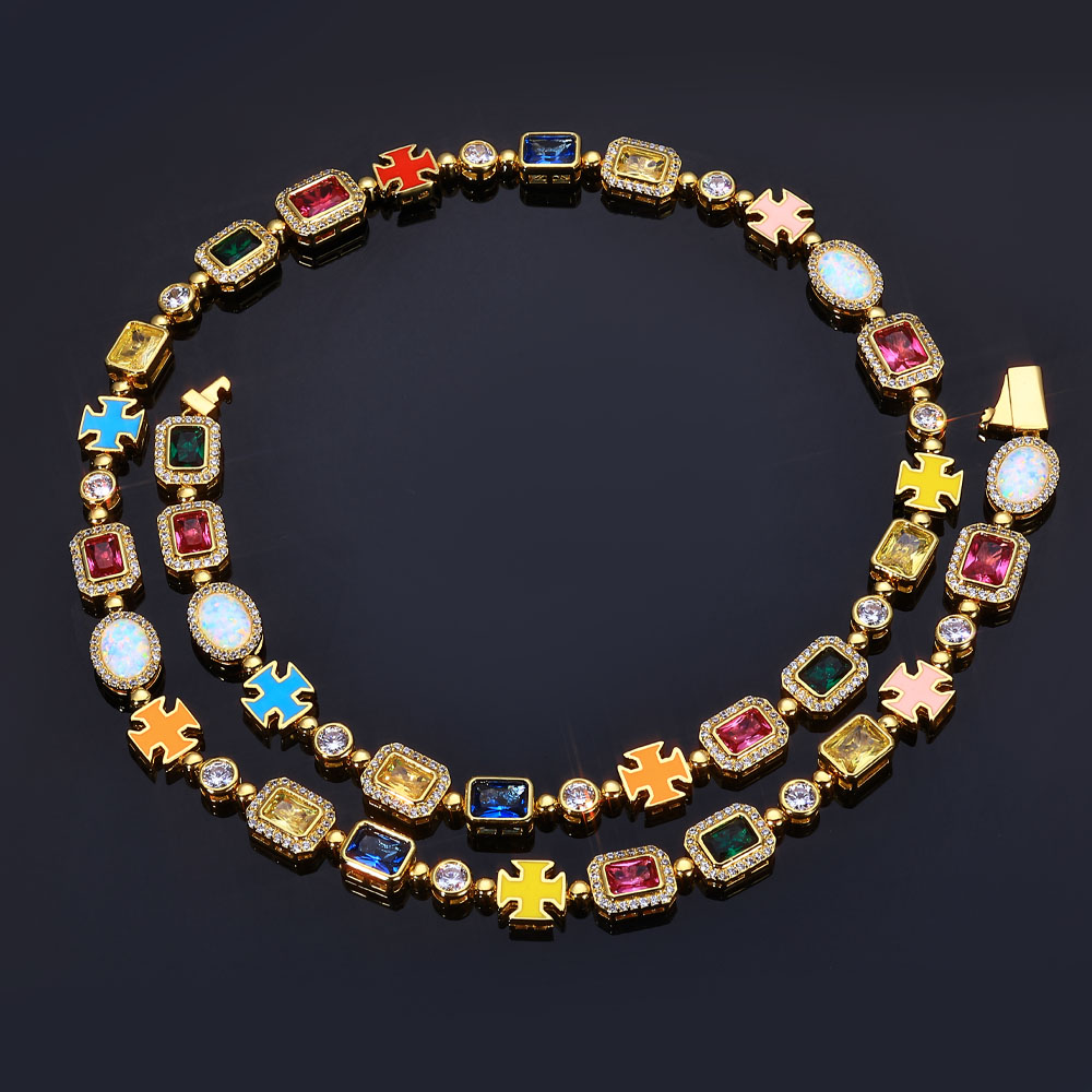 NY 10mm Colorful Gemstone Tenn - Tennis Bracelet Cubic ulasan dan harga