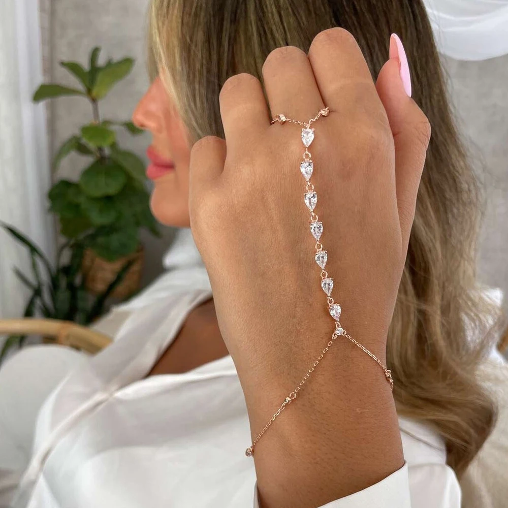 Fashion Zircon Teardrop Finger - Jewelry & Watches Bench ulasan dan harga
