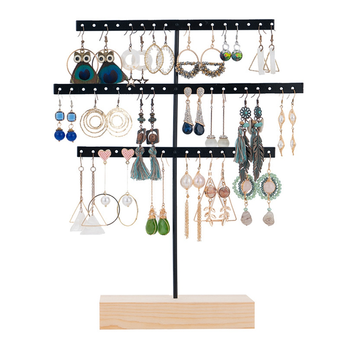 ABQR Black 3-Layer Simple Earr - Jewelry & Watches Bench ulasan dan harga