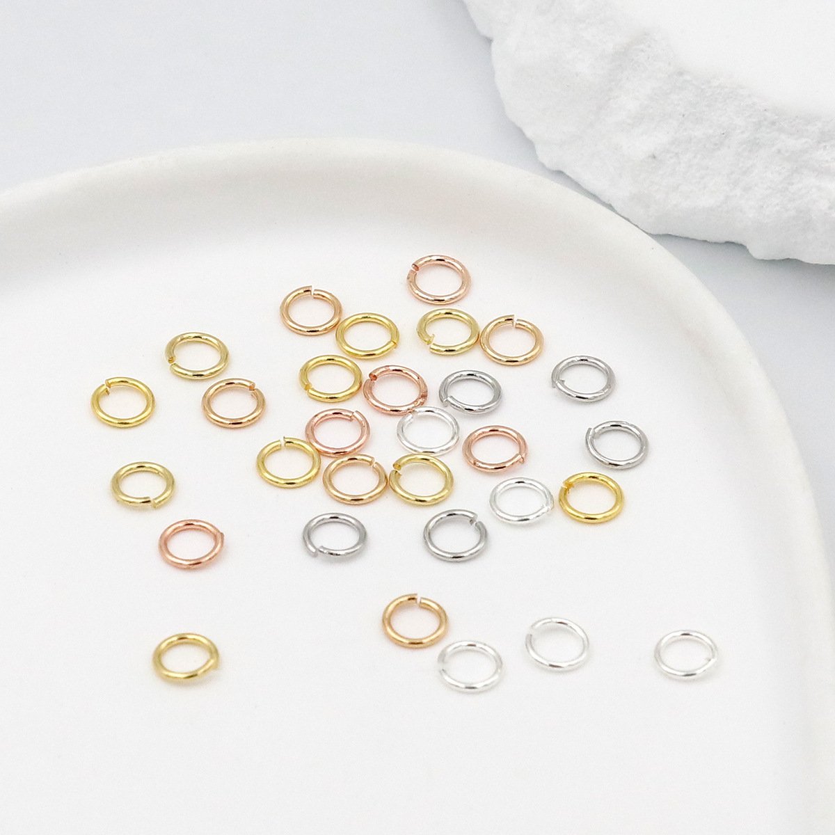 50-100 pcs/lot 3-10mm 925 Silv - Sterling Silver Ring ulasan dan harga