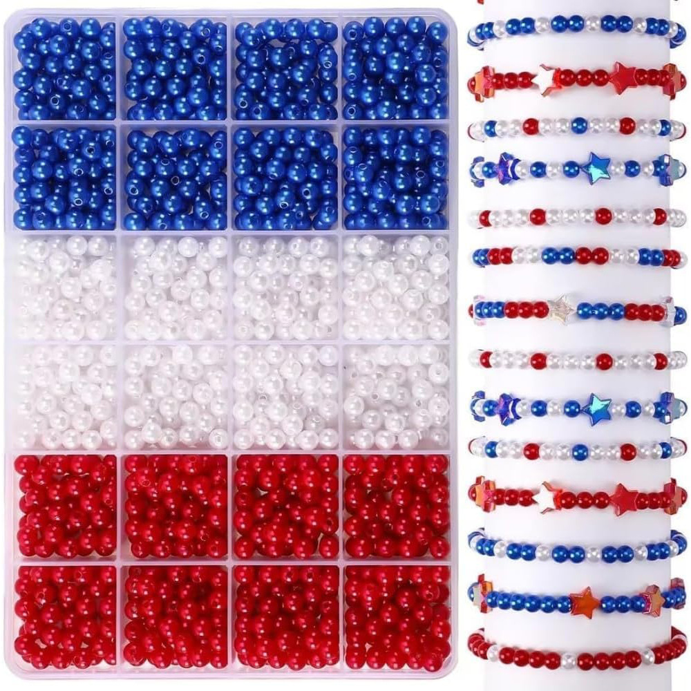 1205pcs 6mm， Red, white, and b - Fine Jewelry & Watches Photos ulasan dan harga