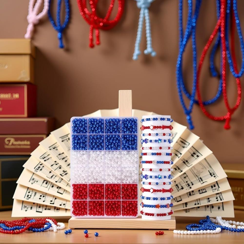 1205pcs 6mm， Red, white, and b - Fine Jewelry & Watches Photos ulasan dan harga