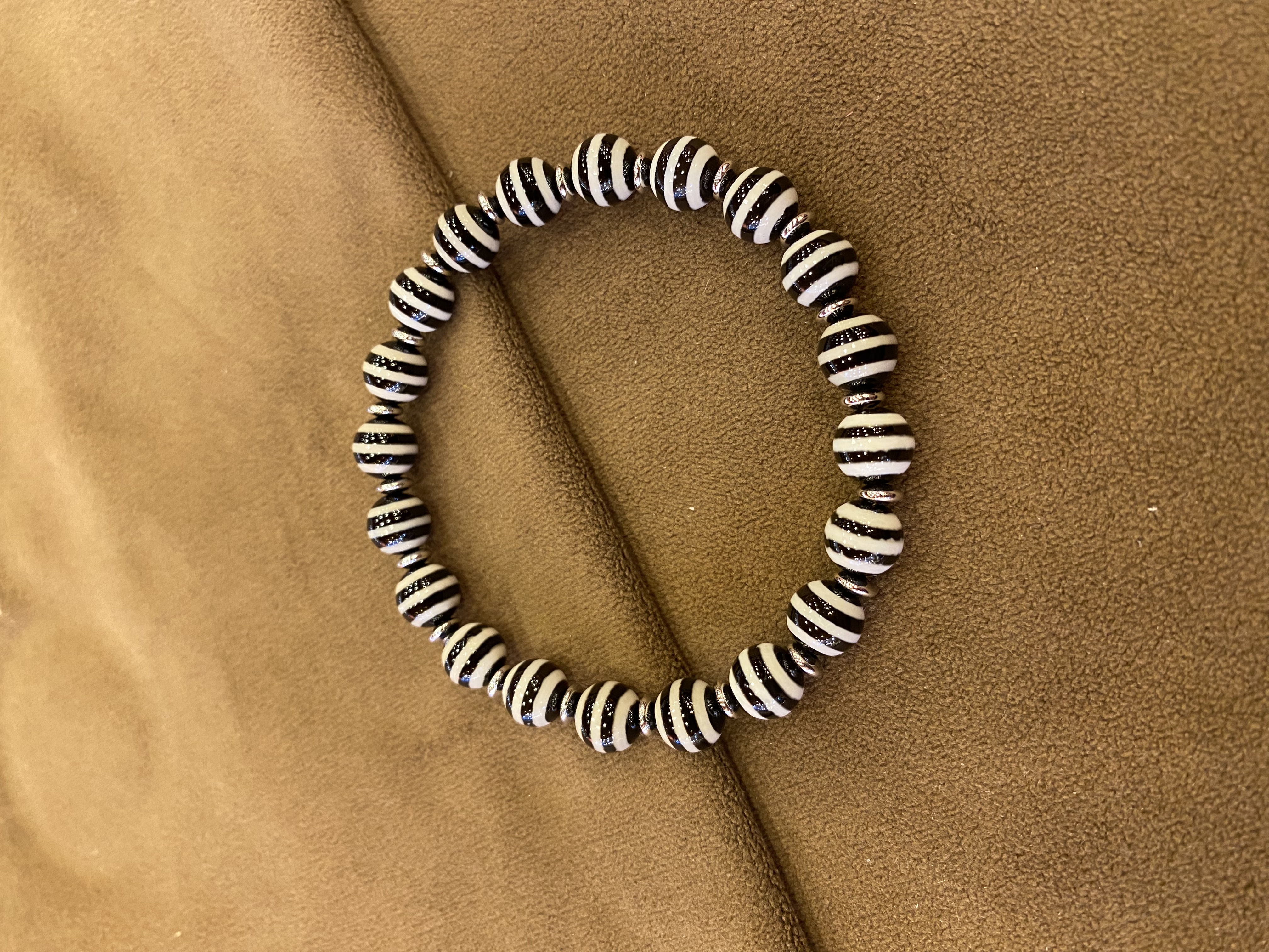 Black & White Striped Agate Br - Fine Jewelry & Watches Photos ulasan dan harga