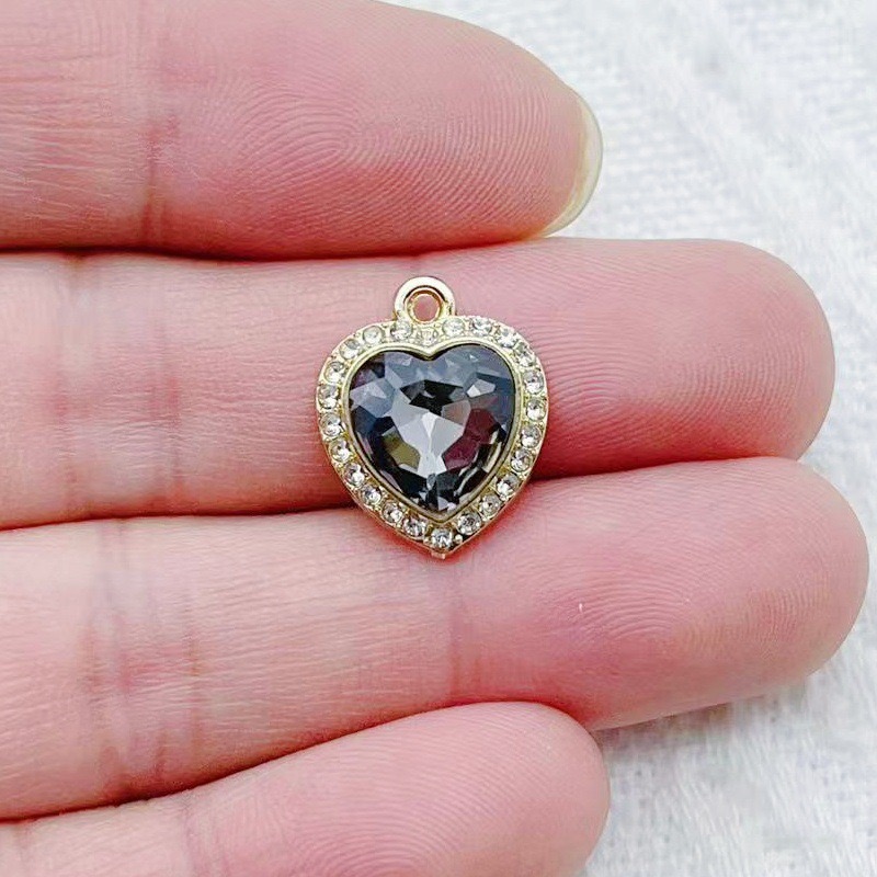 10pcs heart-shaped inlaid colo - Jewelry & Watches Bench ulasan dan harga