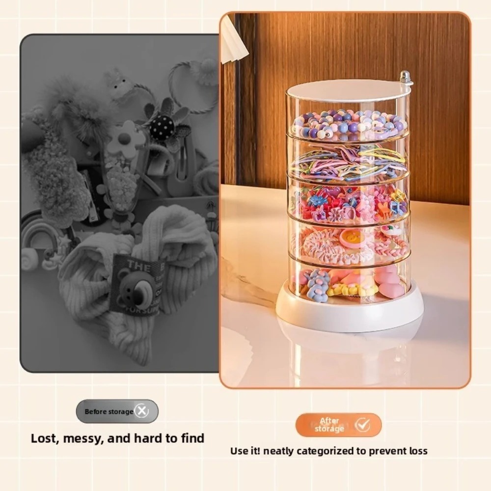 360 Rotating Clear Hair Access - Jewelry & Watches Bench ulasan dan harga