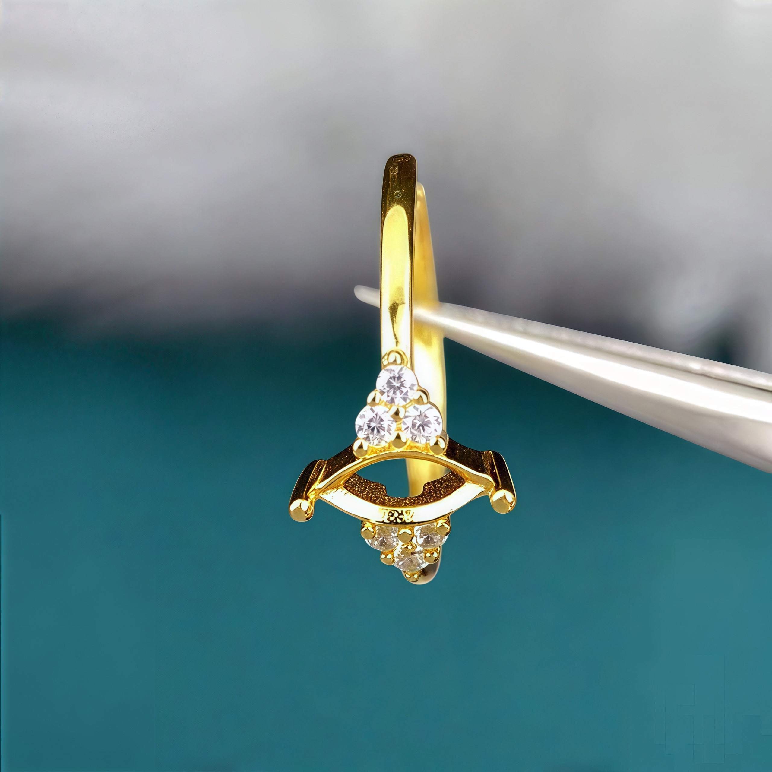 Y Fashion Ring Holder DIY Empt - Sterling Silver Ring ulasan dan harga