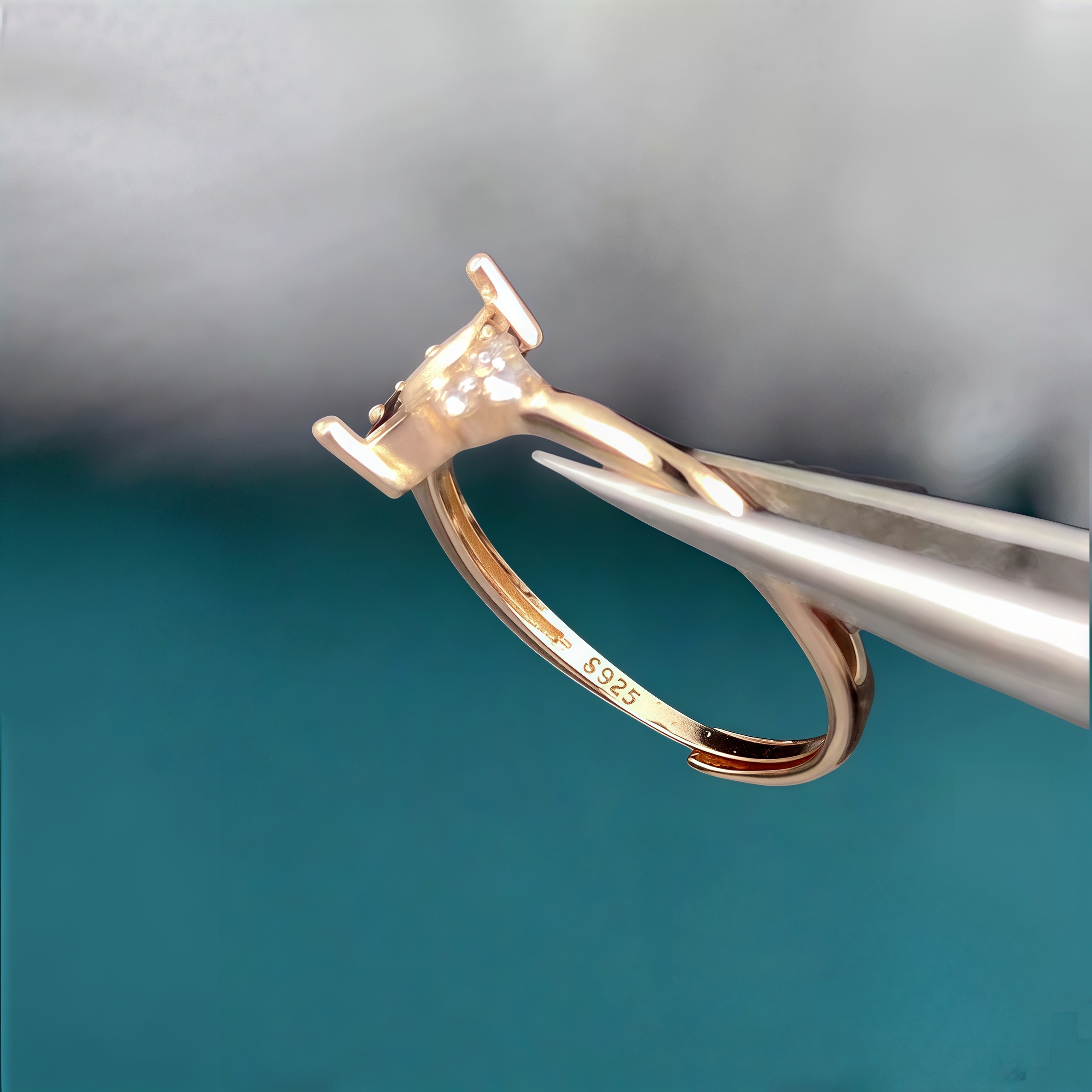 Y Fashion Ring Holder DIY Empt - Sterling Silver Ring ulasan dan harga