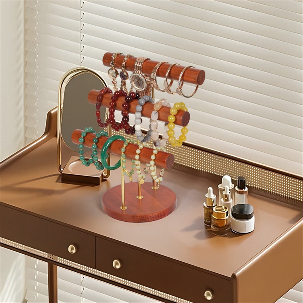 ABQR Solid Wood Large Jewelry  - Jewelry & Watches Bench ulasan dan harga