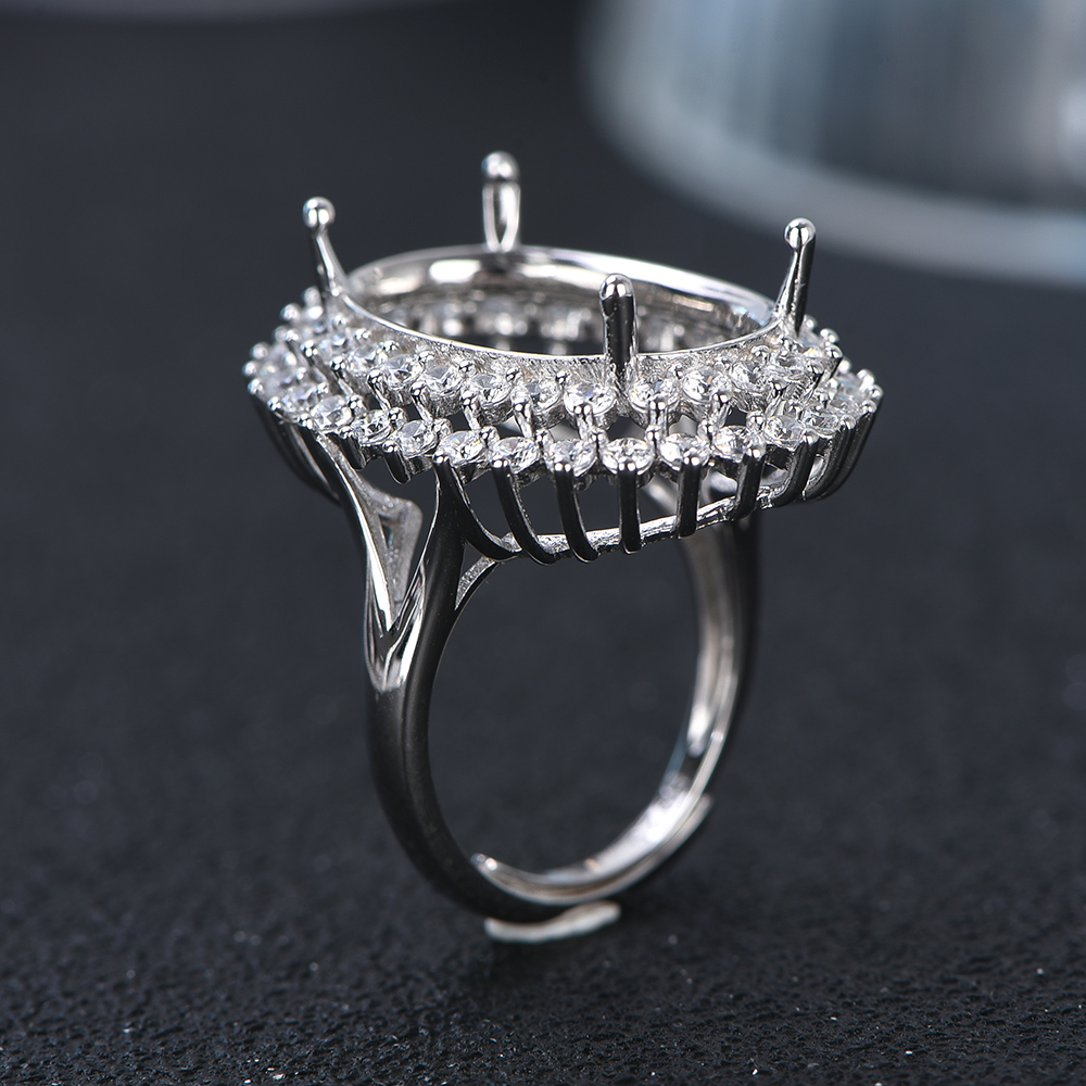 13x18mm S925 Sterling Silver R - Sterling Silver Ring ulasan dan harga