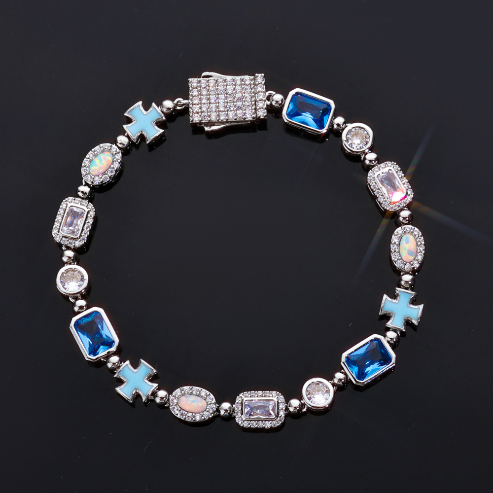 Custom New Design Street Hip H - Tennis Bracelet Cubic ulasan dan harga