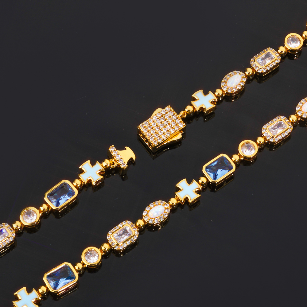 Custom New Design Street Hip H - Tennis Bracelet Cubic ulasan dan harga