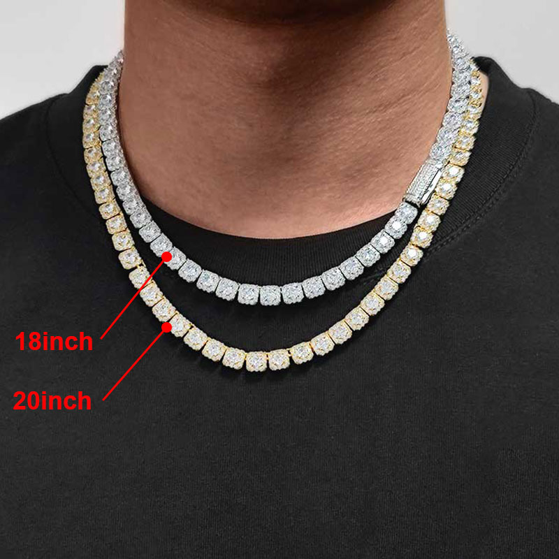 Clustered Diamond Tennis Chain - Tennis Bracelet Cubic ulasan dan harga