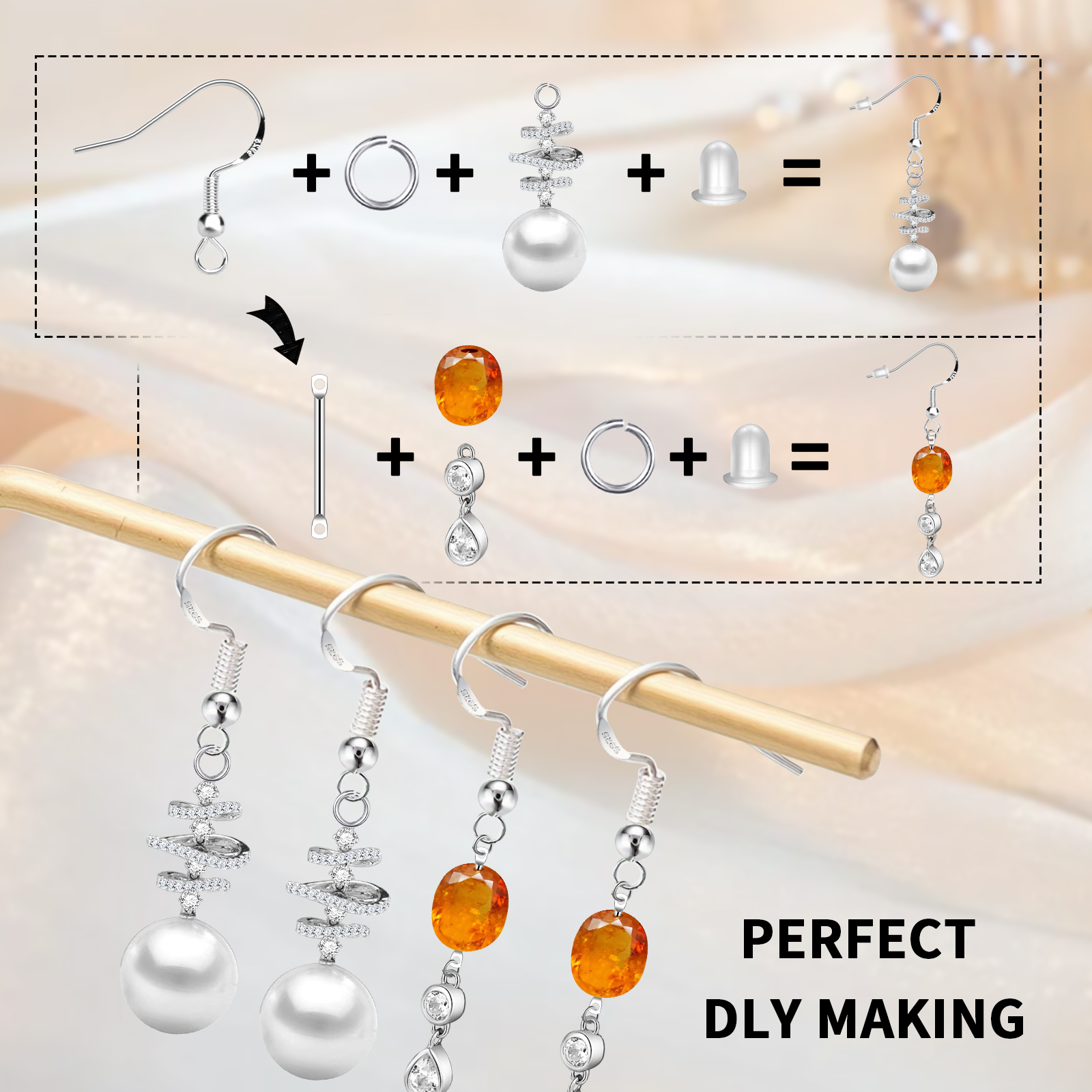 925 Silver/Gold Plated Earring - Sterling Silver Ring ulasan dan harga