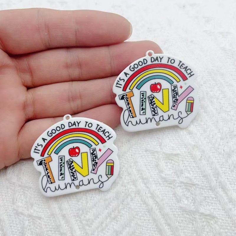 10pcs Teacher's Day Acrylic Do - Jewelry & Watches Bench ulasan dan harga