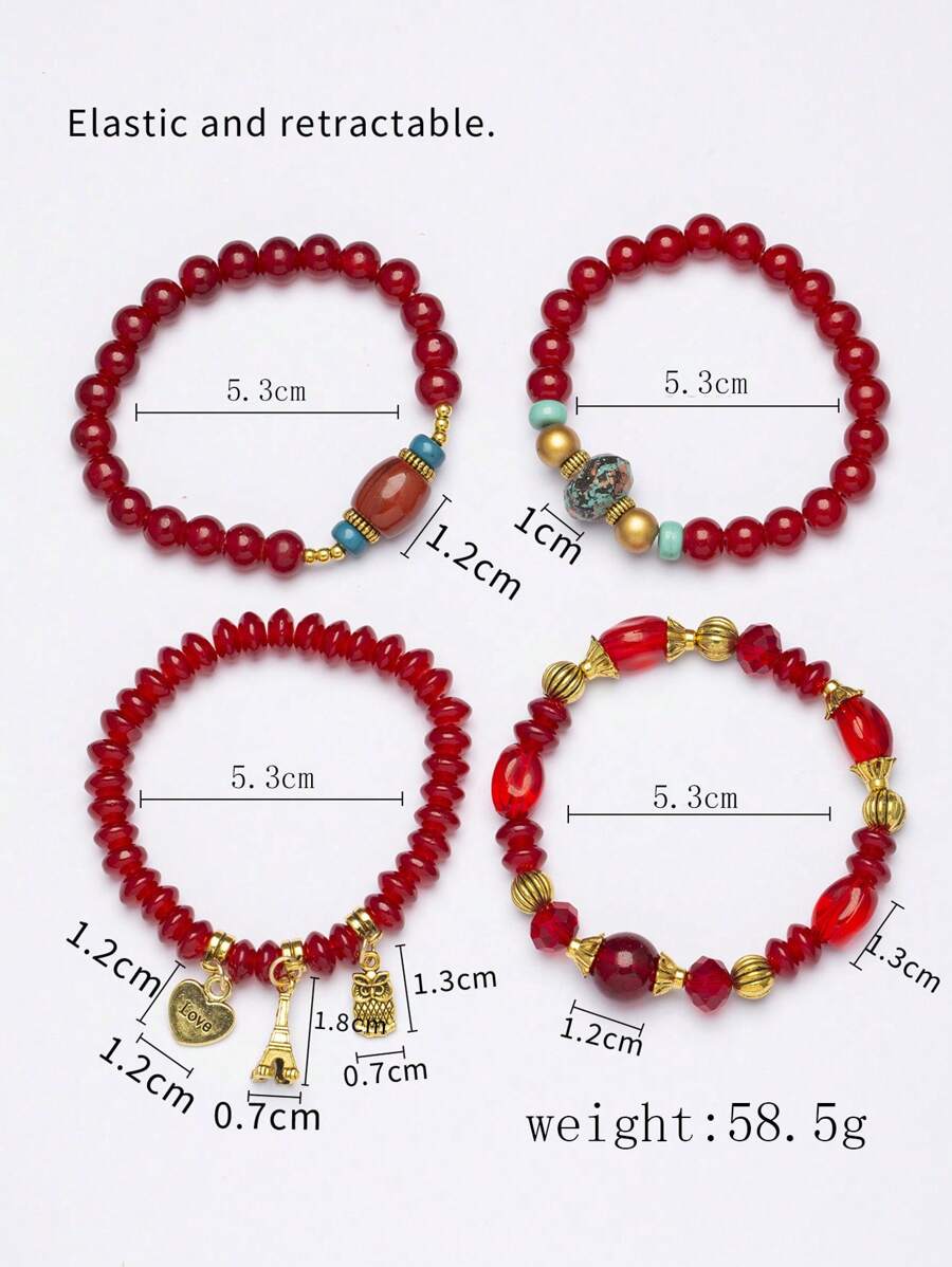1 Set Of 4pcs Boho Style Decor - Jewelry & Watches Bench ulasan dan harga