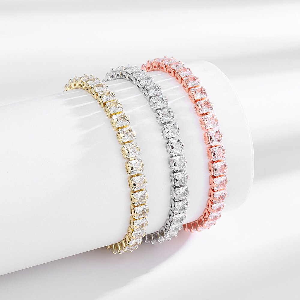 925 Sterling Silver 4MM Cubic  - Tennis Bracelet Cubic ulasan dan harga