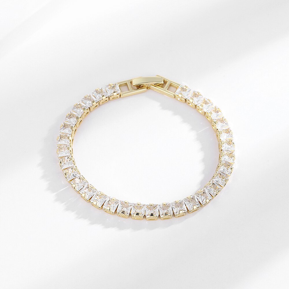 925 Sterling Silver 4MM Cubic  - Tennis Bracelet Cubic ulasan dan harga