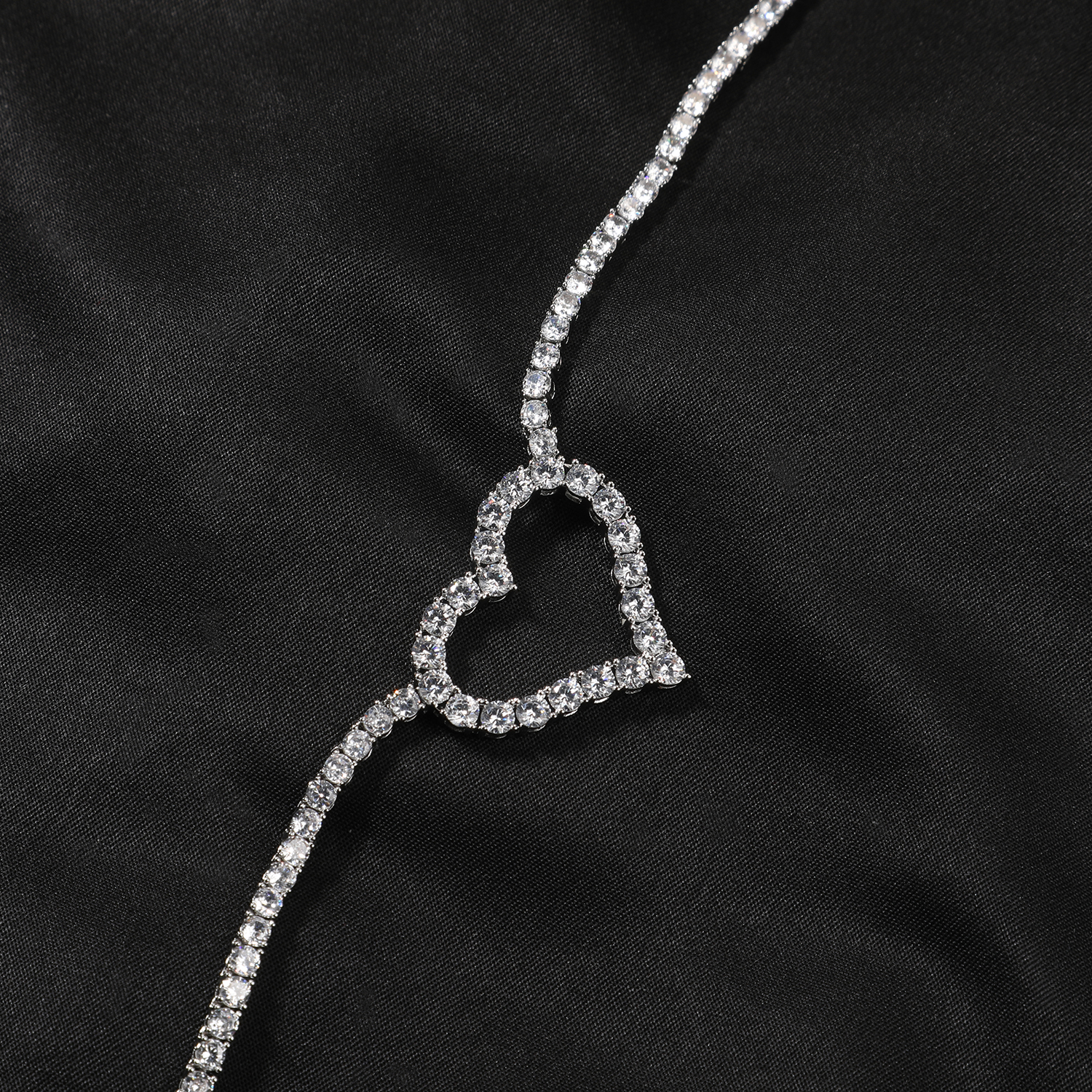 Uwin 3mm Tennis Chain With Lov - Tennis Bracelet Cubic ulasan dan harga