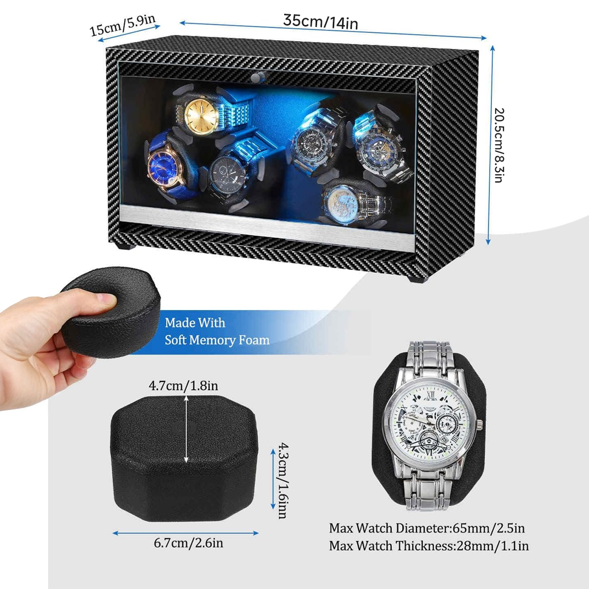 Watch Winder for Automatic Wat - Jewelry Stores With Watches ulasan dan harga
