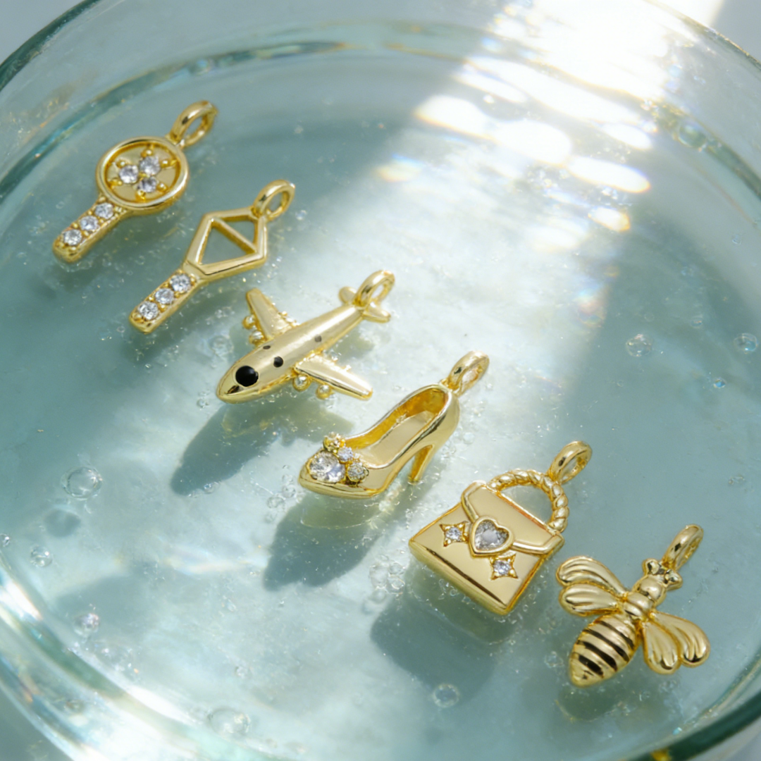 5Pcs Pendants Brass Cubic Zirc - Tennis Bracelet Cubic ulasan dan harga