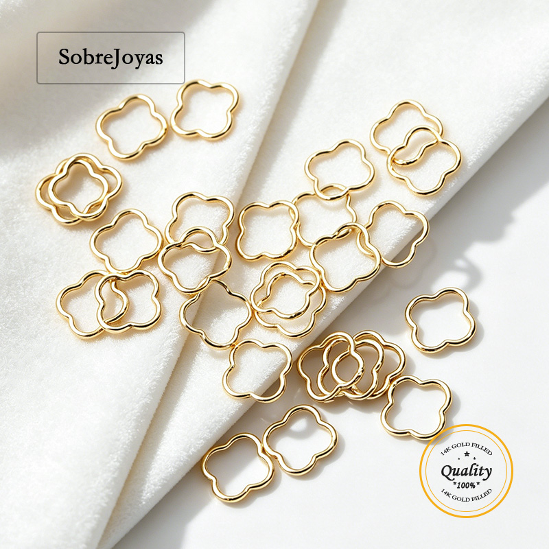 10mm Four-Leaf Clover Jump Rin - Sterling Silver Ring ulasan dan harga
