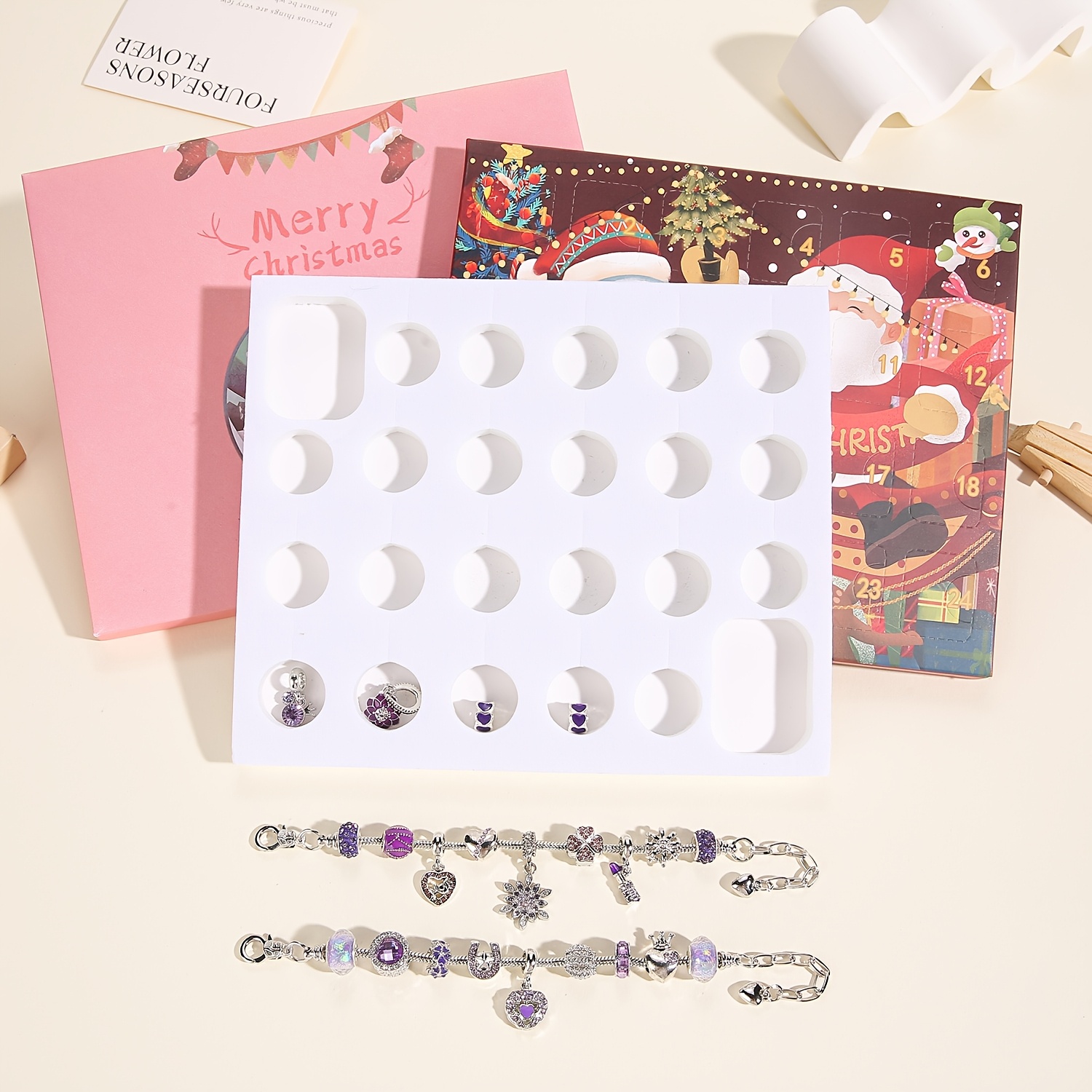 Christmas purple beads DIY jew - Fine Jewelry & Watches Photos ulasan dan harga