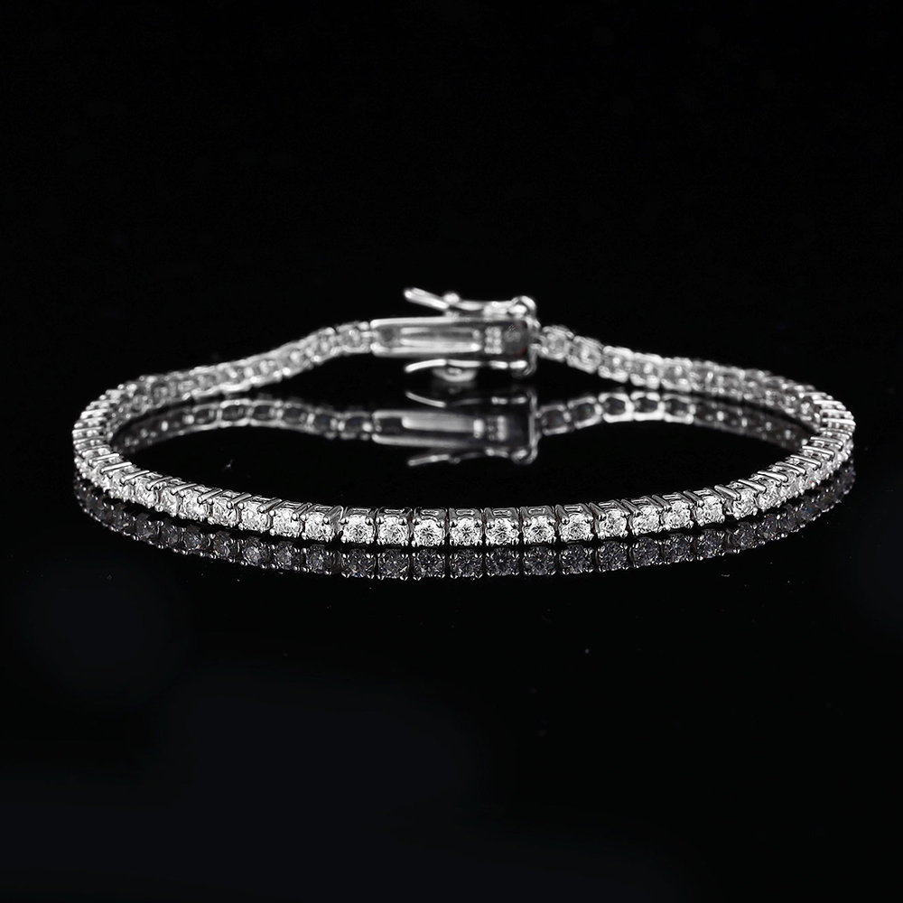 YLMyself Pure 925 Silver Tenni - Tennis Bracelet Cubic ulasan dan harga
