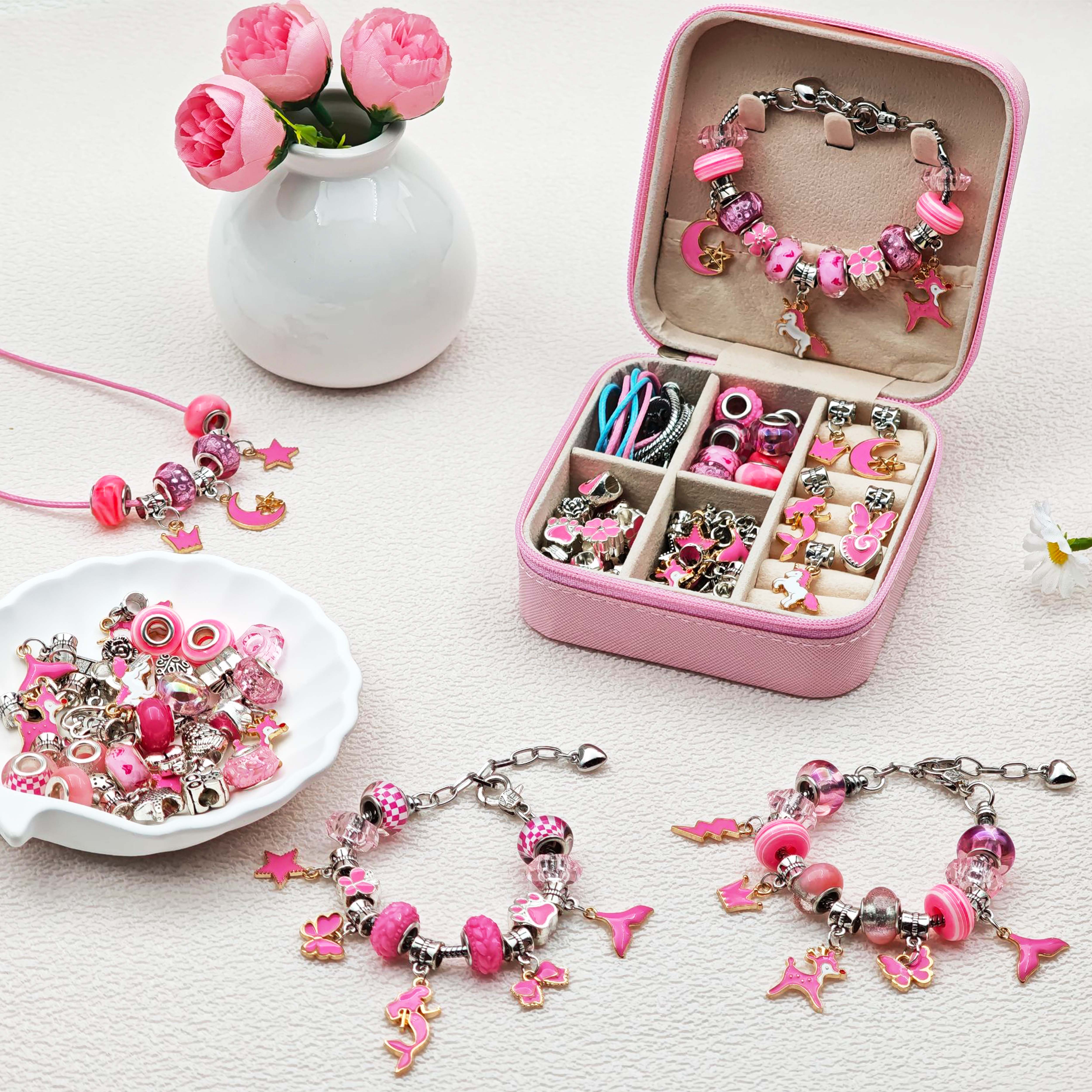 68pcs pink beaded jewelry set, - Fine Jewelry & Watches Photos ulasan dan harga