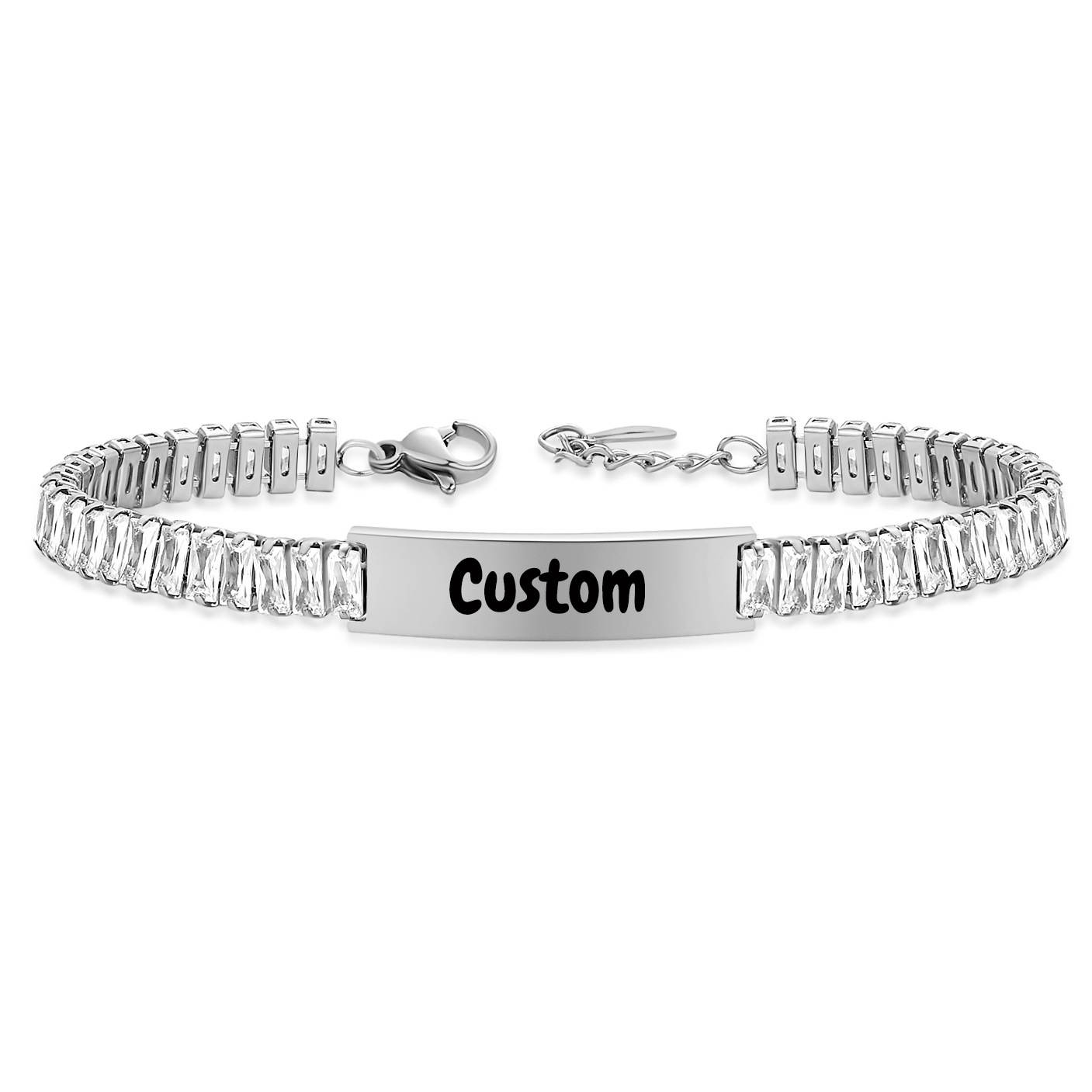 Customized Personalized Tennis - Tennis Bracelet Cubic ulasan dan harga